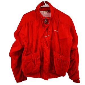 Vintage Ellesse Track Suit Set Zip Up Jacket Jogger Pocket Snap Orange 1 XS